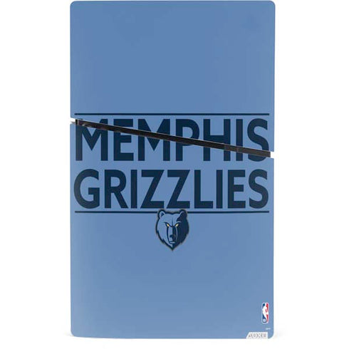 NBA Memphis Grizzlies Standard - Light Blue PS5 Slim Digital Edition Console Skin