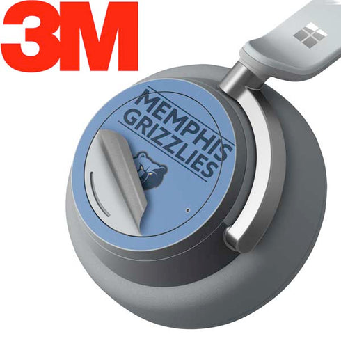 NBA Memphis Grizzlies Standard - Light Blue Surface Headphones Skin