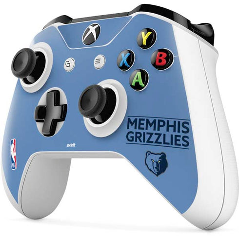 NBA Memphis Grizzlies Standard - Light Blue Xbox One S Controller Skin
