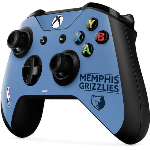 NBA Memphis Grizzlies Standard - Light Blue Xbox One X Controller Skin