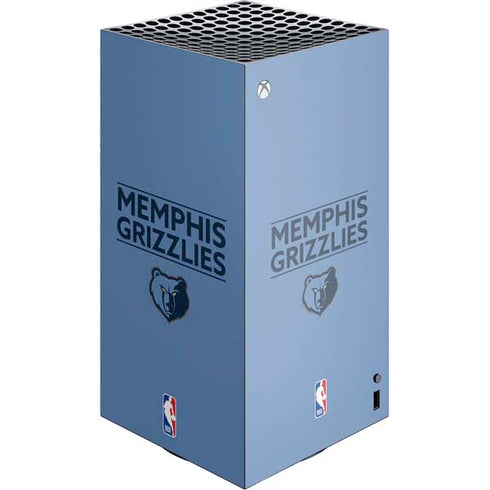 NBA Memphis Grizzlies Standard - Light Blue XBox Series X Digital Edition Console Skin