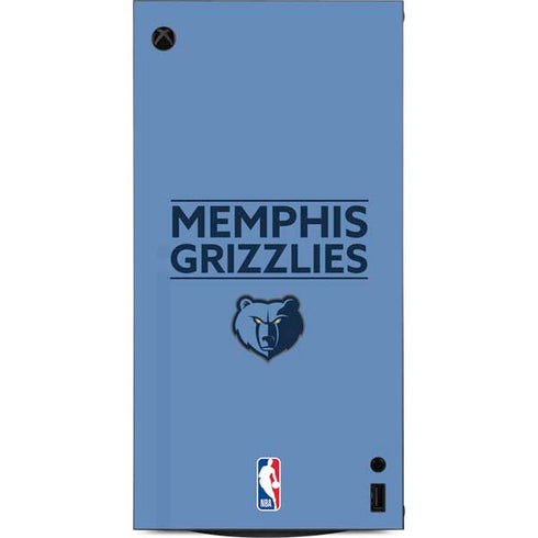 NBA Memphis Grizzlies Standard - Light Blue XBox Series X Digital Edition Console Skin