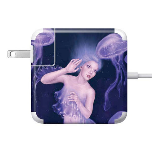 Mermaid and Jellyfish by Rachel Anderson 85W Power Adapter (15 and 17 inch MacBook Pro Charger) Skin