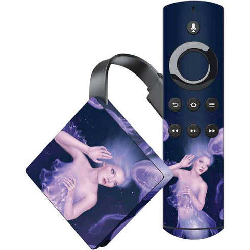 Mermaid and Jellyfish by Rachel Anderson Amazon Fire TV Skin