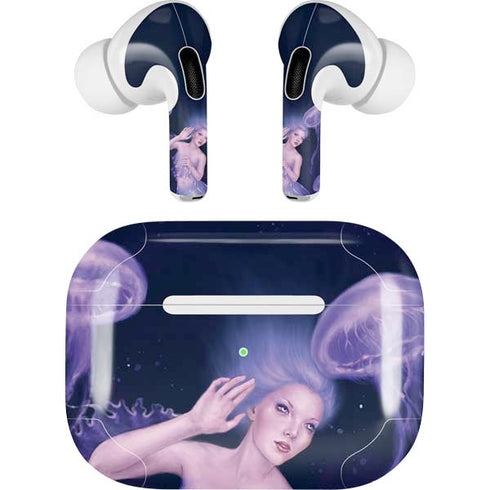 Mermaid and Jellyfish by Rachel Anderson Apple AirPods Pro Skin