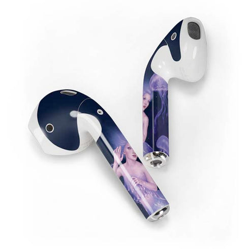 Mermaid and Jellyfish by Rachel Anderson Apple AirPods Skin