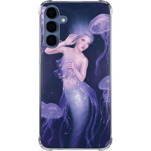 Mermaid and Jellyfish by Rachel Anderson Galaxy A35 5G Clear Case
