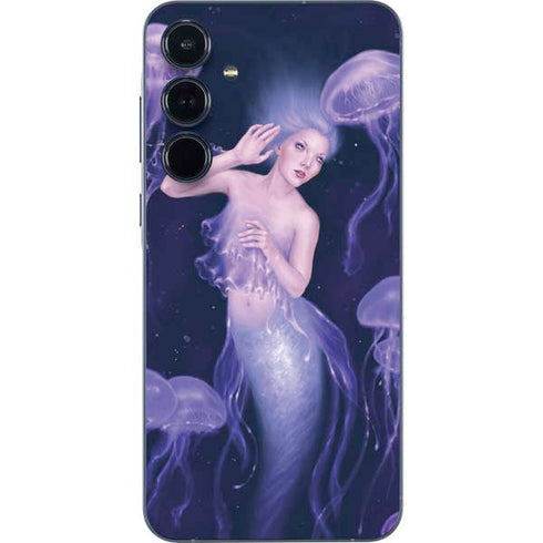 Mermaid and Jellyfish by Rachel Anderson Galaxy A35 5G Skin