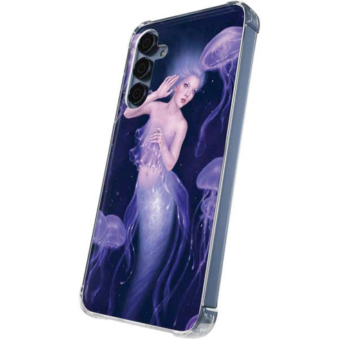 Mermaid and Jellyfish by Rachel Anderson Galaxy A55 5G Clear Case