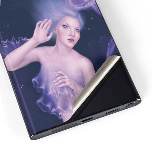 Mermaid and Jellyfish by Rachel Anderson Galaxy Skins