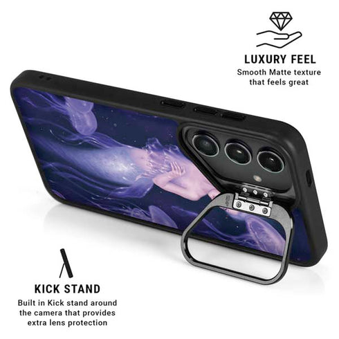 Mermaid and Jellyfish by Rachel Anderson Galaxy S24 FE Kickstand Case