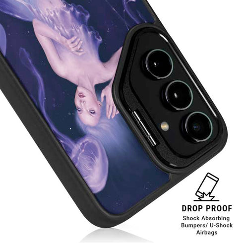 Mermaid and Jellyfish by Rachel Anderson Galaxy S25 Plus Kickstand Case