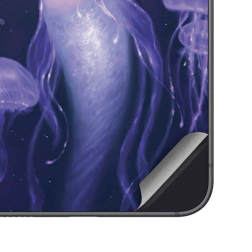 Mermaid and Jellyfish by Rachel Anderson Galaxy S25 Plus Skin