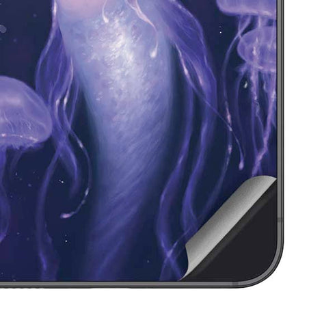 Mermaid and Jellyfish by Rachel Anderson Galaxy S25 Skin