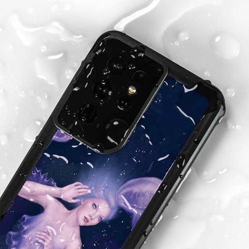 Mermaid and Jellyfish by Rachel Anderson Galaxy S24 Ultra Waterproof Case