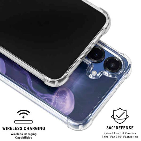 Mermaid and Jellyfish by Rachel Anderson Galaxy S25 Plus Clear Case