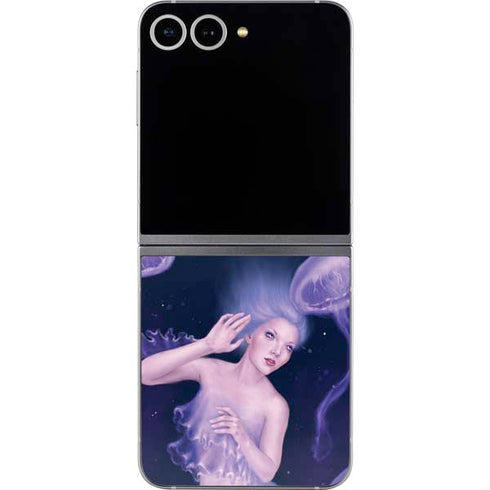 Mermaid and Jellyfish by Rachel Anderson Galaxy Z Flip6 Skin
