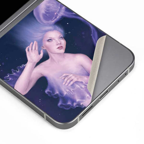 Mermaid and Jellyfish by Rachel Anderson Galaxy Z Flip6 Skin