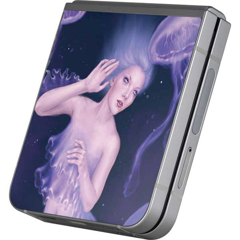 Mermaid and Jellyfish by Rachel Anderson Galaxy Z Flip6 Skin