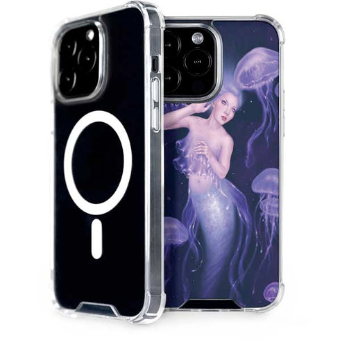 Mermaid and Jellyfish by Rachel Anderson iPhone Cases