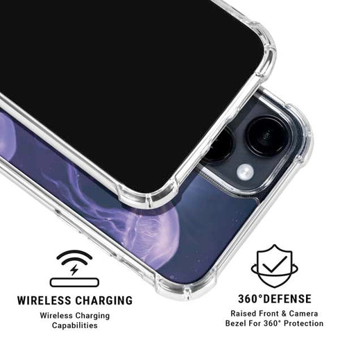 Mermaid and Jellyfish by Rachel Anderson iPhone 15 Clear Case