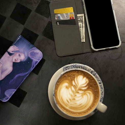 Mermaid and Jellyfish by Rachel Anderson iPhone 15 Folio Case