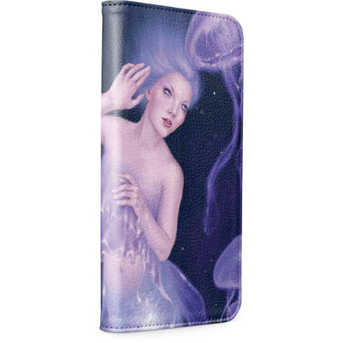 Mermaid and Jellyfish by Rachel Anderson iPhone 15 Plus Folio Case