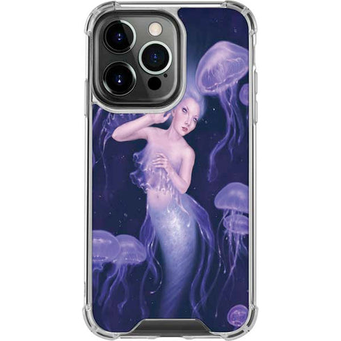Mermaid and Jellyfish by Rachel Anderson iPhone 16 Pro Clear Case