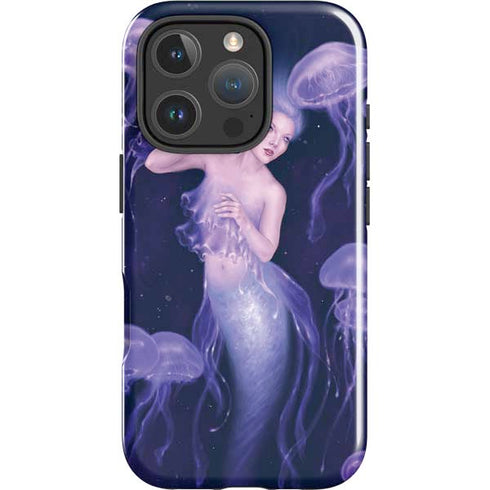 Mermaid and Jellyfish by Rachel Anderson iPhone 16 Pro Impact Case