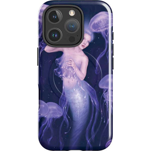 Mermaid and Jellyfish by Rachel Anderson iPhone 16 Pro Magsafe Impact Case