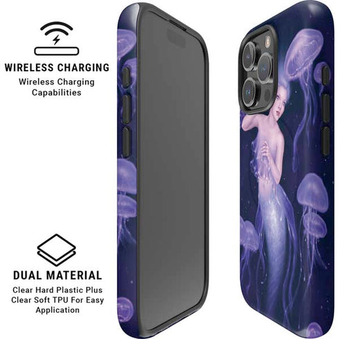 Mermaid and Jellyfish by Rachel Anderson iPhone 16 Pro Max Magsafe Impact Case