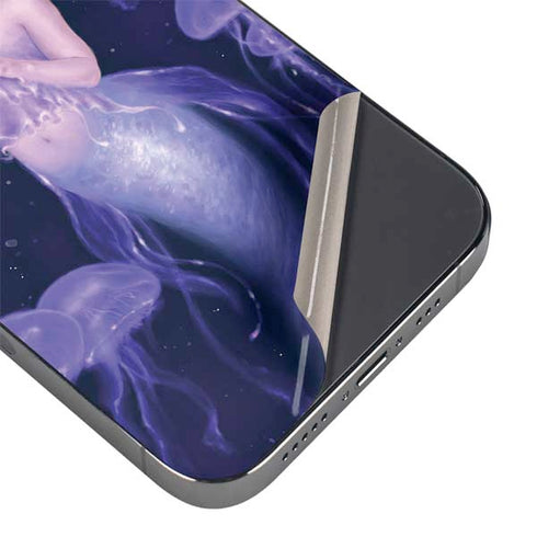 Mermaid and Jellyfish by Rachel Anderson iPhone 16 Pro Max Skin