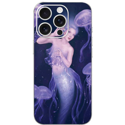 Mermaid and Jellyfish by Rachel Anderson iPhone 16 Pro Skin