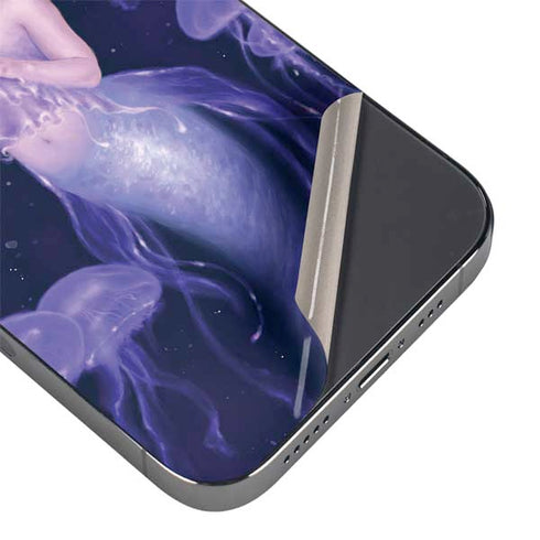 Mermaid and Jellyfish by Rachel Anderson iPhone 16 Pro Skin