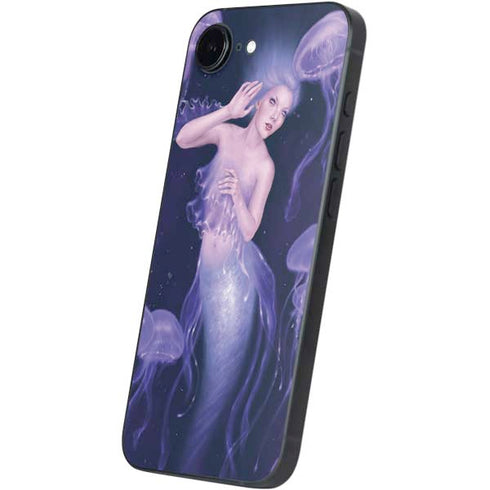 Mermaid and Jellyfish by Rachel Anderson iPhone 16e Skin