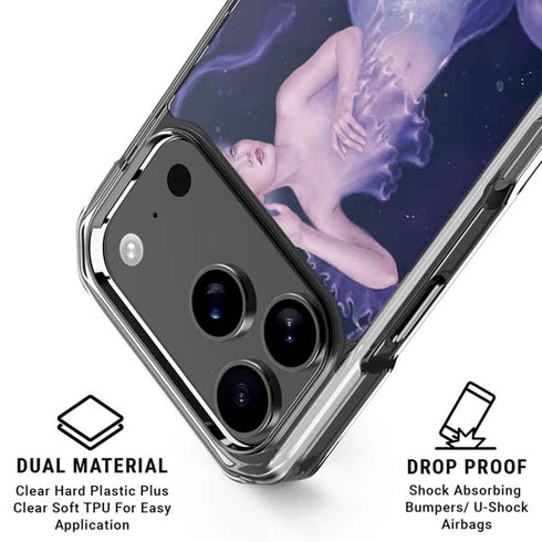 Mermaid and Jellyfish by Rachel Anderson iPhone 18 Pro Clear Case
