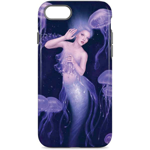 Mermaid and Jellyfish by Rachel Anderson iPhone Cases