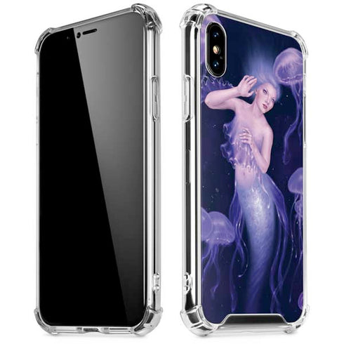 Mermaid and Jellyfish by Rachel Anderson iPhone X/XS Clear Case