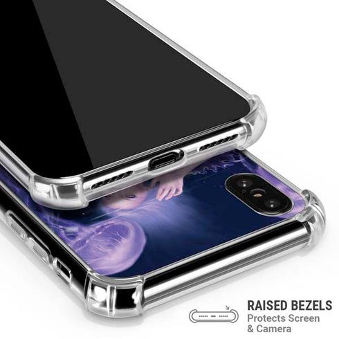 Mermaid and Jellyfish by Rachel Anderson iPhone X/XS Clear Case
