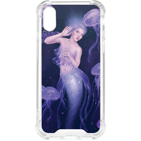 Mermaid and Jellyfish by Rachel Anderson iPhone XS Clear Case
