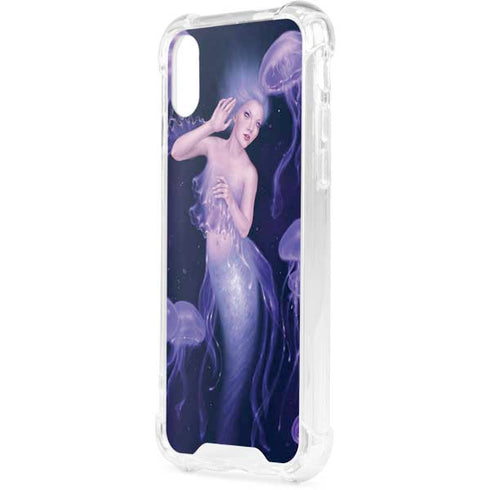 Mermaid and Jellyfish by Rachel Anderson iPhone XS Clear Case