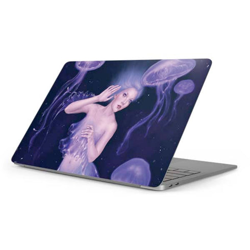 Mermaid and Jellyfish by Rachel Anderson Apple MacBook Pro 16-inch Skin