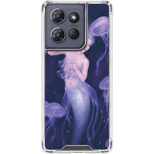 Mermaid and Jellyfish by Rachel Anderson Moto G 5G (2025) Clear Case