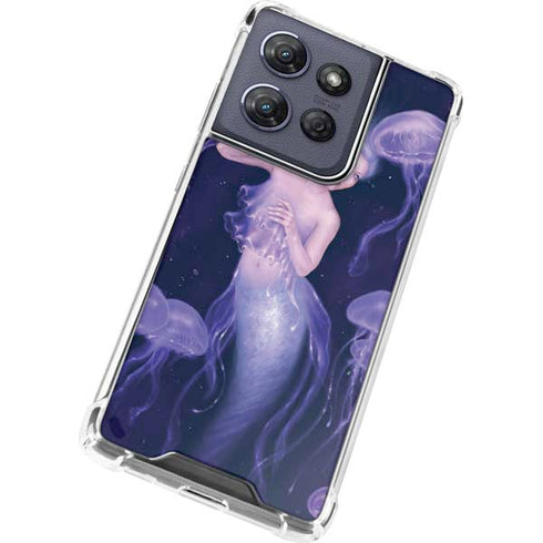 Mermaid and Jellyfish by Rachel Anderson Moto G 5G (2025) Clear Case