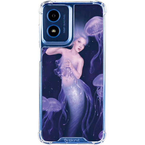 Mermaid and Jellyfish by Rachel Anderson Moto G 5G (2024) Clear Case