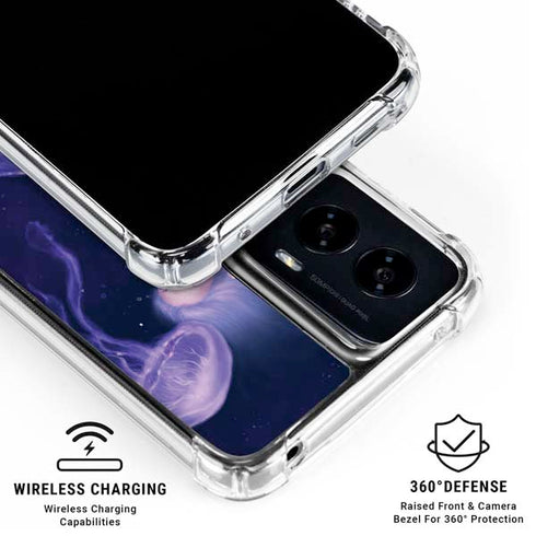 Mermaid and Jellyfish by Rachel Anderson Moto G Power 5G (2024) Clear Case
