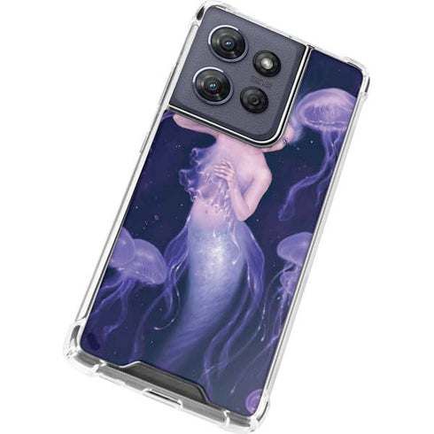 Mermaid and Jellyfish by Rachel Anderson Moto G Stylus 5G (2025) Clear Case