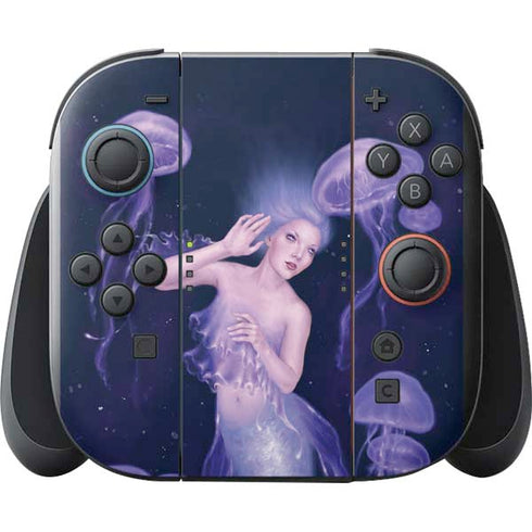 Mermaid and Jellyfish by Rachel Anderson Nintendo Switch 2 (2025) with Joy-Con Skin
