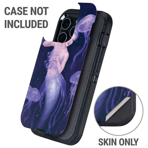 Mermaid and Jellyfish by Rachel Anderson Otterbox Defender iPhone Skin