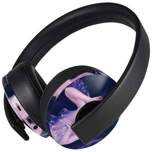 Mermaid and Jellyfish by Rachel Anderson PlayStation 4 Gold Wireless Headset Skin